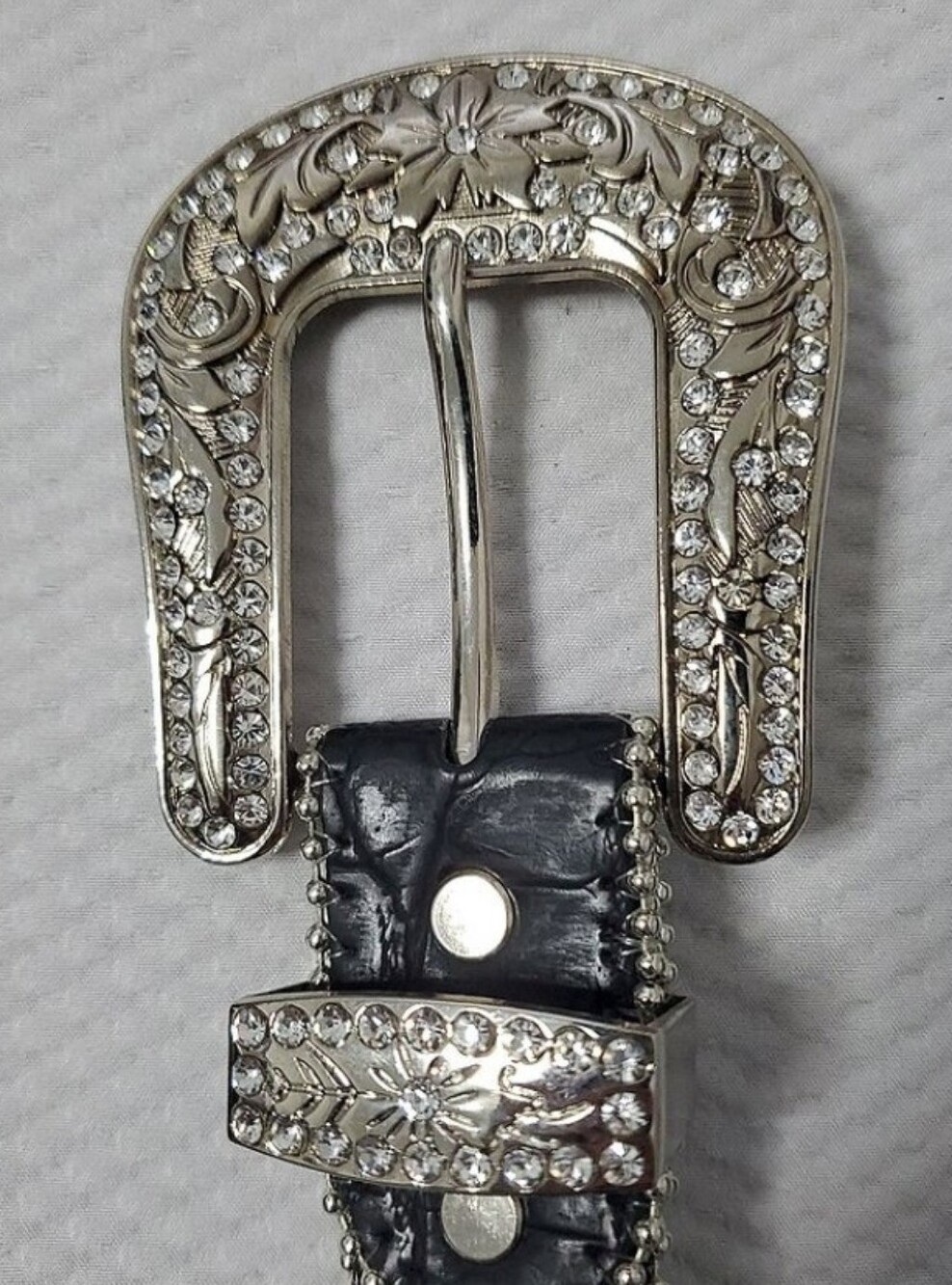Angel Ranch Leather Rhinestone Belt - SM - Picture 8 of 16